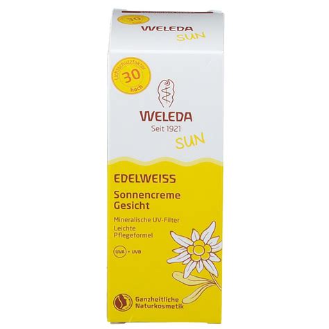 Weleda Edelweiss Sonnencreme Gesicht LSF 30 50 ml - Shop Apotheke