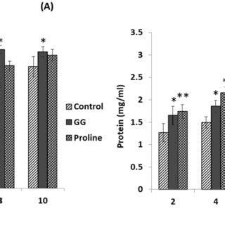 Determination of A catalase activity and B total protein. The catalase ...