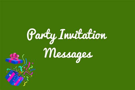 100+ Party Invitation Messages – FunZumo