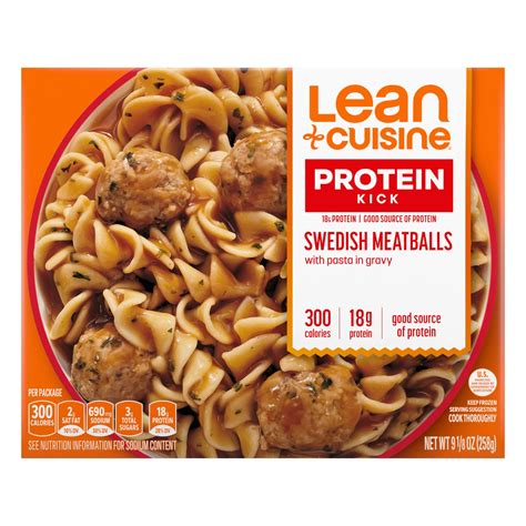 Lean Cuisine G Protein Swedish Meatballs Frozen Meal Shop Entrees