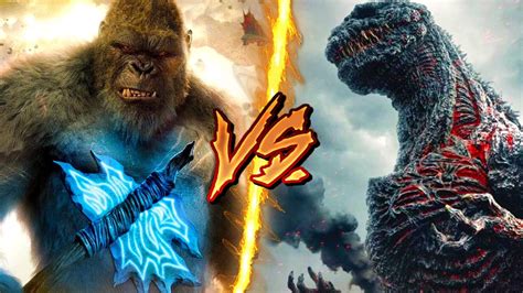 King Kong VS Shin Godzilla Who Is More Powerful BATTLE ARENA