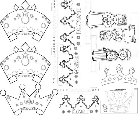 Maravillosas coronas como manualidad para el día de los reyes magos