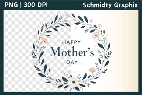 Happy Mom Day Flowers Sublimation Png Graphic By Schmidty Graphix