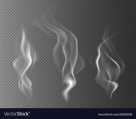 Variety realistic smoke texture Royalty Free Vector Image