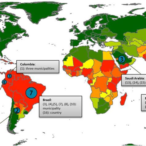 Dengue Fever World Map