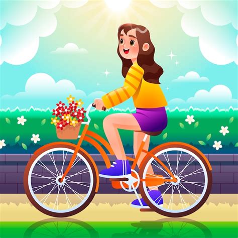 Premium Vector | Gradient world bicycle day illustration