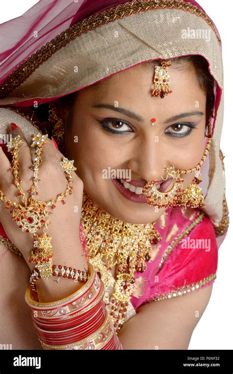 Indian Woman Wearing Gold Earrings Hi Res Stock Photography And Images