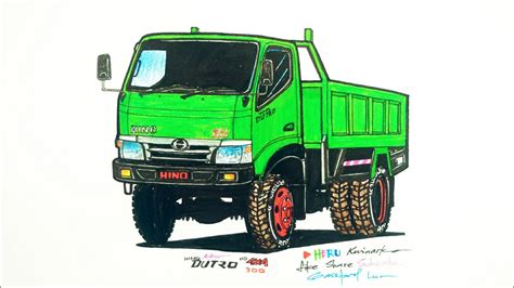 Cara Menggambar Dump Truk Dump Truk Hino 4 4 Truck Oleng Truck Offroad