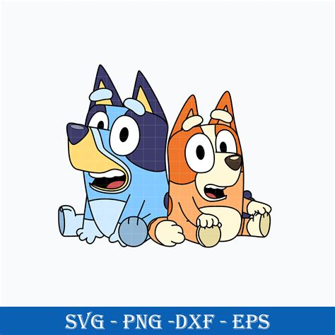 Bluey And Bingo Heeler Svg Bluey Heeler Svg Bingo Heeler Svg Cartoon