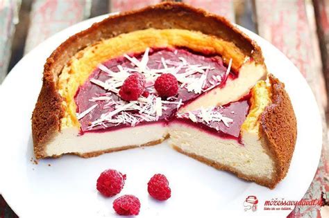 Cheesecake s bielou čokoládou a malinami recept mozessavydavat sk