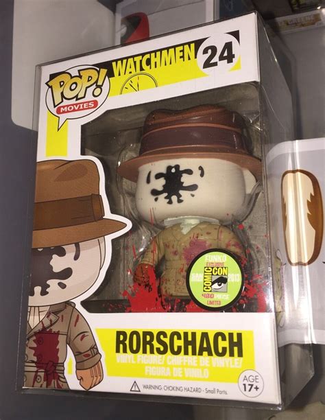 POP Funko Bloody Rorschach Watchmen SDCC 2013 1/480 #24 NIB VERY RARE ...