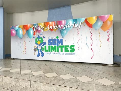 Painel Em Lona Para Decora O De Festas Sua Logomarca M