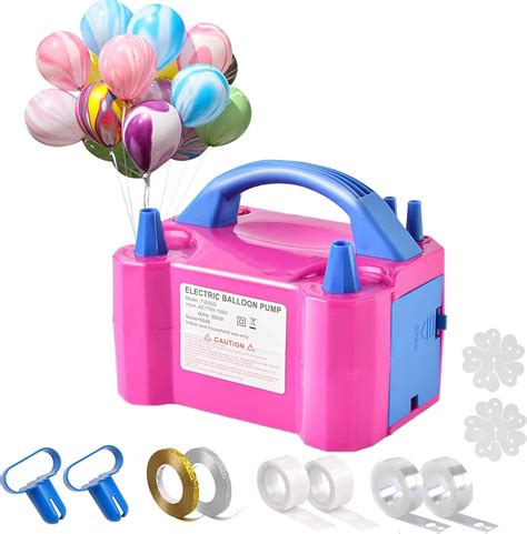 Portable Balloon Pump Electric 110V Balloon Inflator Blower Dual