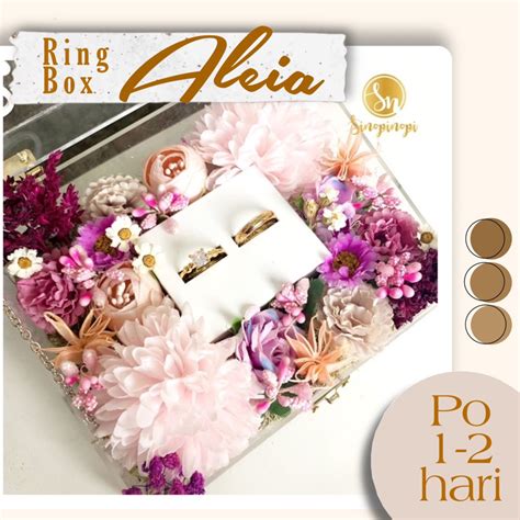 Jual Ring Box Aleia Kotak Cincin Akrilik Box Lamaran Nikah Wedding