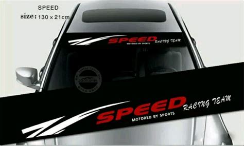 Jual Cutting Sticker Stiker Kaca Mobil Depan Visor Windshield Speed Di