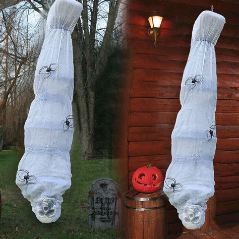 4Es Novelty Hanging Cocoon Corpse Prop Halloween Scary Decorations