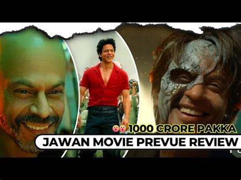 Jawan Prevue Trailer Review Shah Rukh Khan Mukulreview Youtube