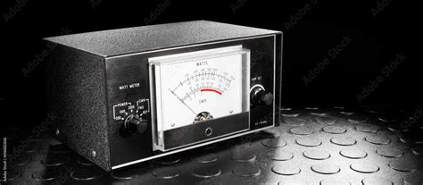 Ham radio SWR meter Stock Photo | Adobe Stock