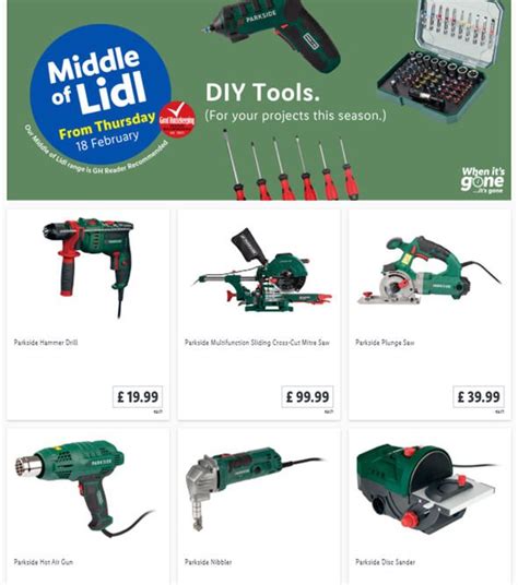 Lidl offers: What's in the Middle of Lidl this week - DIY tools, plants and flowers ...