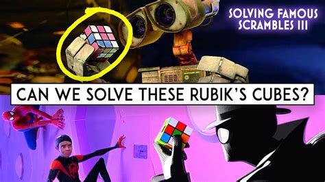 We Recreate Rubiks Cubes Seen In Movies And Speed Solve Them 🎬 Youtube