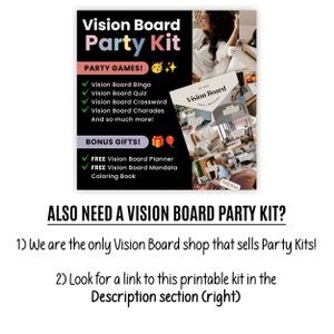 Vision Board Party Flyer Mood Board Invite Vision Board Party