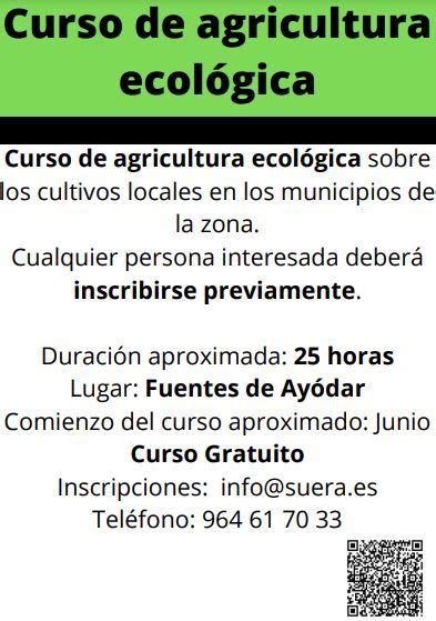 Curso De Agricultura Ecol Gica Ayuntamiento De Suera