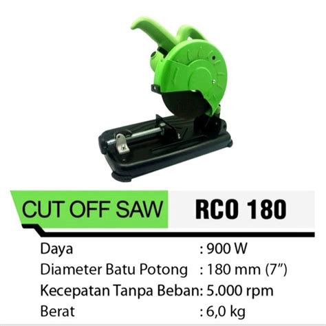 Jual Tekiro Ryu Cutting Wheel Chop Saw Mesin Potong Besi Inch Rco