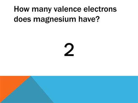 How Many Valence Electrons Does Magnesium Have In Magnesium Hydride