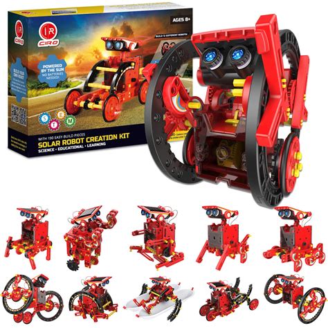 Buy Solar Robots Toy 190 Pcs Stem Science Project Kit 12 In 1 Kids