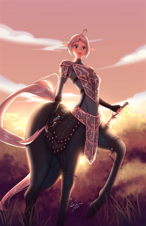 Commission Centaur Sunrise By Bakuhaku Hentai Foundry