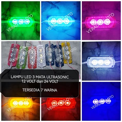 Jual Lampu Led Mata Ultrasonic Kolong Bak Truk Mobil Motor Volt