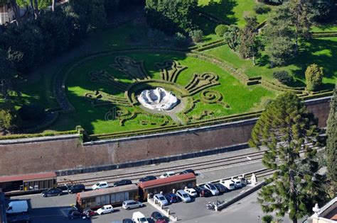 Aerial Drone View of the Vatican Gardens Stock Photo - Image of europe ...