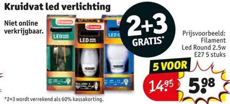 Kruidvat Led Verlichting Gratis Aanbieding Bij Kruidvat Folders Nl