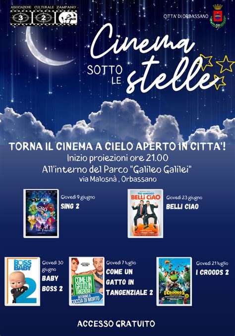 Torna Il Cinema Sotto Le Stelle Comune Di Orbassano