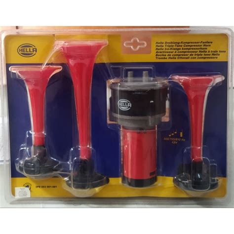 Jual Terompet Klakson Mobil Telolet 12V HELLA AIR HORN SET 3 Shopee