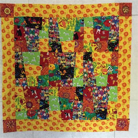 Crazy Nine Patch Baby Quilt Pattern Etsy