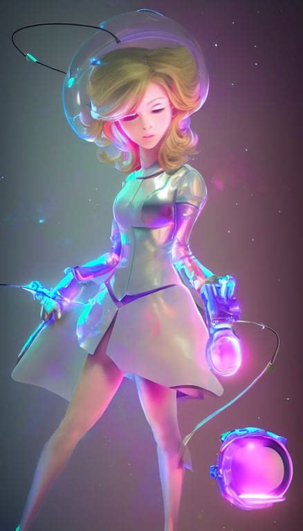 Prompthunt Princess Rosalina In A Scifi Futuristic Mech Space Suit By