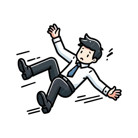 premium vector falling business man vector
