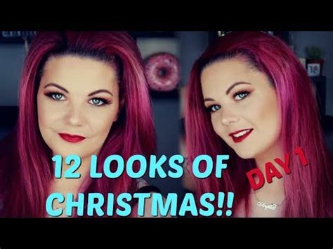 12 CHRISTMAS MAKEUP TUTORIALS DAY 1 CLASSIC RED LIP YouTube