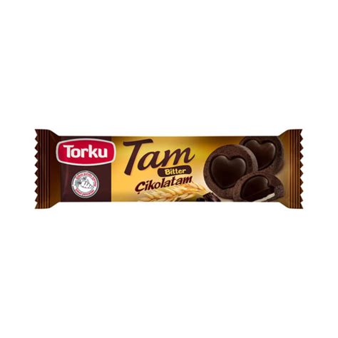 Torku Tam Çikolatam Bitter Çikolatalı Kakaolu Bisküvi 83 gr Bizim