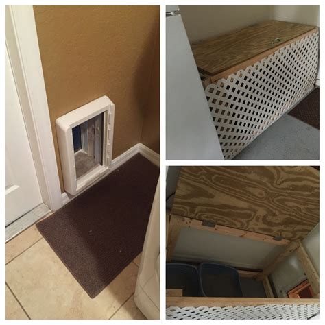 Cat Litter Box Problems Solved A Cat Door From The Laundry Room To