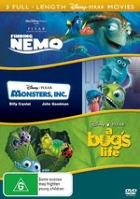 Monsters Inc Finding Nemo A Bug S Life By Buena Visa Home