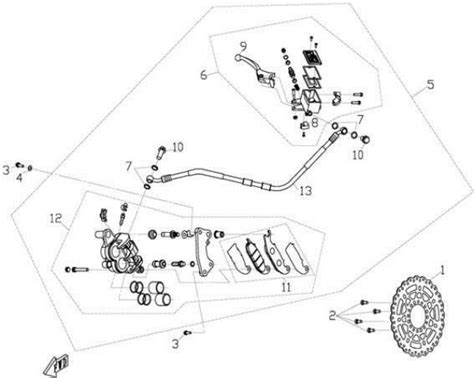 Cfmoto F Front Brake System Sherco