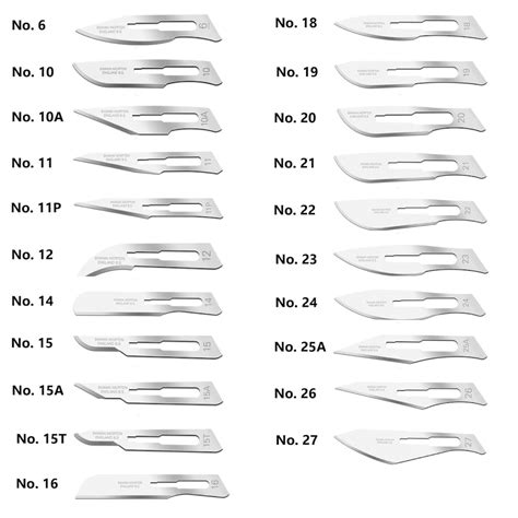 Swann Morton Scalpel Blade No 6 10 10A 11 11p 12 15 15A 15T