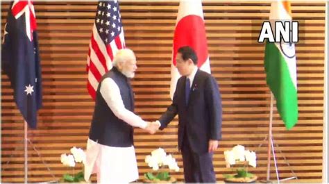 Pm Narendra Modi Meets Japanese Counterpart Fumio Kishida Lauds Shinzo