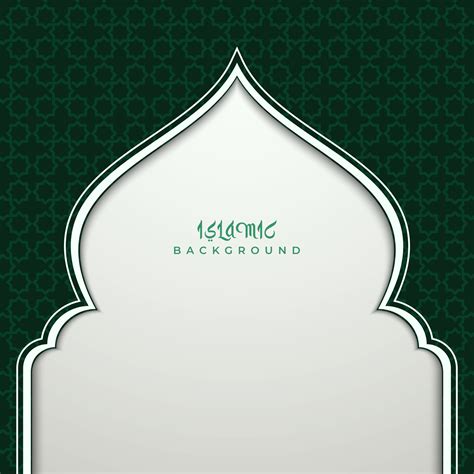 Green And White Islamic Background 30331352 Vector Art At Vecteezy