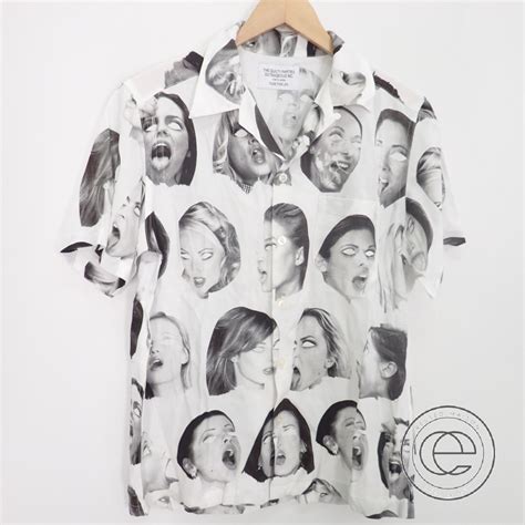 楽天市場WACKO MARIAワコマリア FUCK THIS LIFE アロハシャツ 半袖 開襟ボタンシャツ トップスL ホワイト