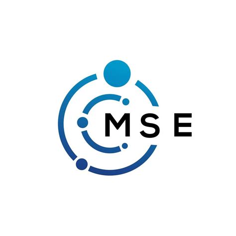 Mse Letter Technology Logo Design On White Background Mse Creative