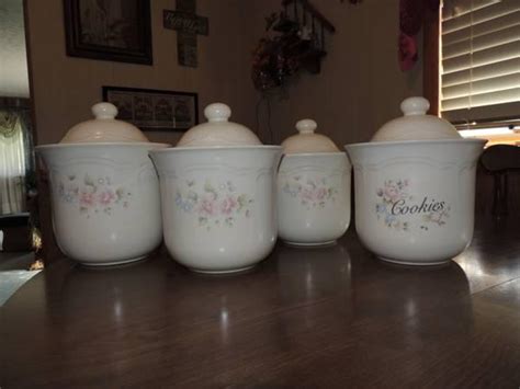 Pfaltzgraff Tea Rose Canister Set - for Sale in Wesleyville ...