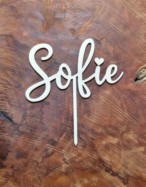 Cake Topper Personalisiert Aus Holz Mit Name Geburtstag Etsy De